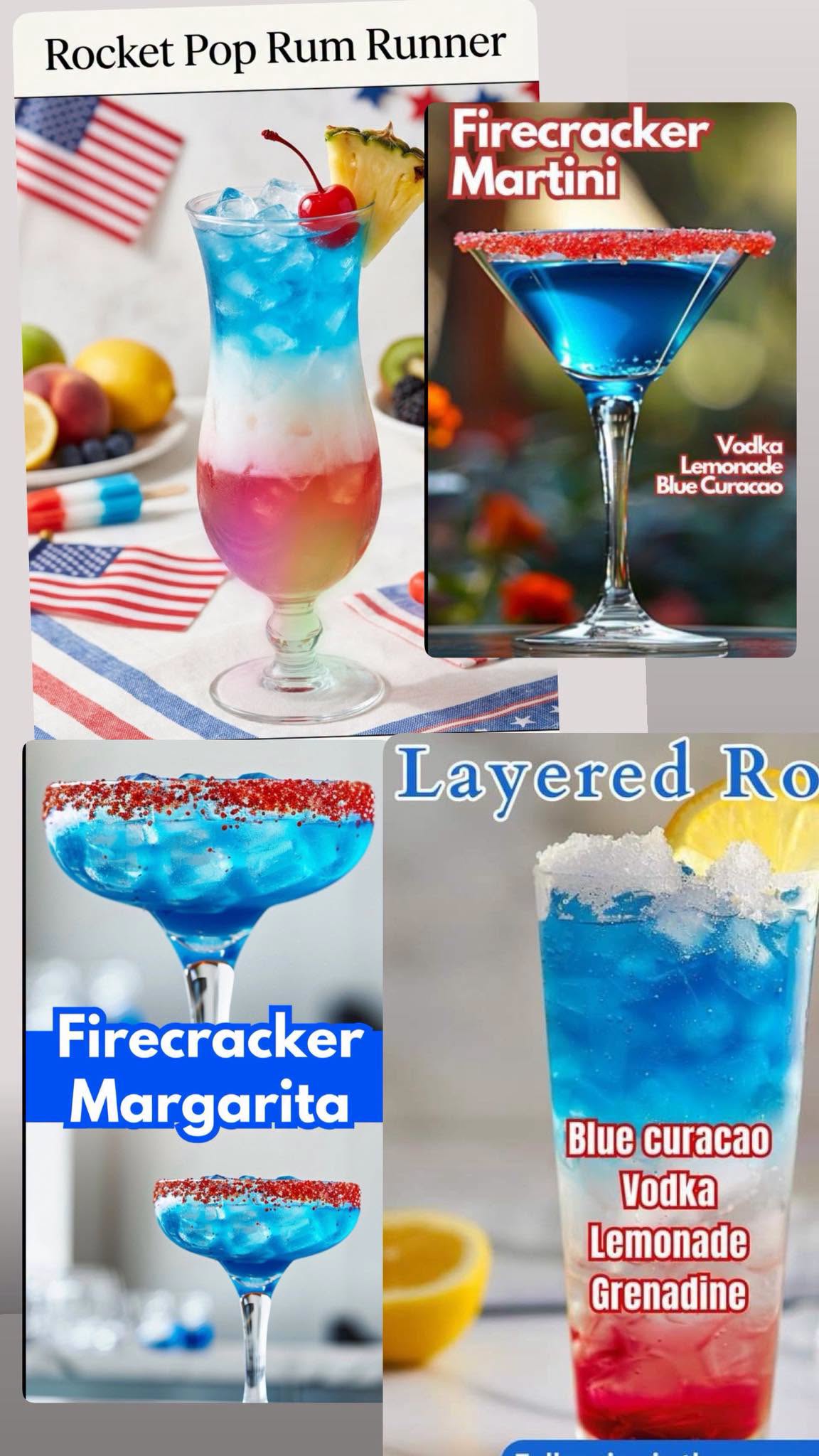 Colorful drinks at Ranchero's